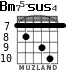Bm75-sus4 for guitar - option 6