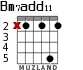 Bm7add11 for guitar - option 2