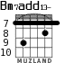 Bm7add13- for guitar - option 6