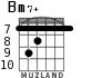 Bm7+ for guitar - option 7