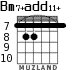 Bm7+add11+ for guitar - option 2