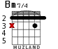 Bm7/4 for guitar - option 1