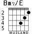 Bm7/E for guitar - option 2