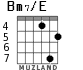 Bm7/E for guitar - option 3