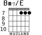 Bm7/E for guitar - option 5