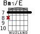 Bm7/E for guitar - option 6