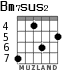 Bm7sus2 for guitar - option 2