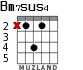 Bm7sus4 for guitar - option 2