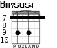 Bm7sus4 for guitar - option 5
