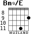 Bm9/E for guitar - option 3