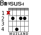 Bm9sus4 for guitar - option 2
