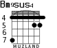 Bm9sus4 for guitar - option 5