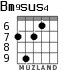 Bm9sus4 for guitar - option 7