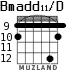 Bmadd11/D for guitar - option 9