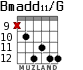 Bmadd11/G for guitar - option 4