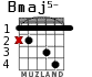 Bmaj5- for guitar - option 2