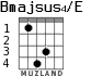 Bmajsus4/E for guitar - option 2