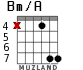 Bm/A for guitar - option 3