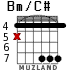 Bm/C# for guitar - option 5