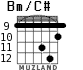 Bm/C# for guitar - option 8