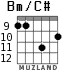 Bm/C# for guitar - option 10