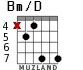 Bm/D for guitar - option 3