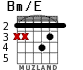 Bm/E for guitar - option 3