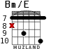 Bm/E for guitar - option 6