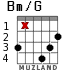 Bm/G for guitar - option 1
