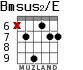 Bmsus2/E for guitar - option 6