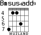 Bmsus4add9 for guitar - option 3