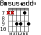 Bmsus4add9 for guitar - option 6