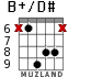 B+/D# for guitar - option 6