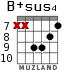 B+sus4 for guitar - option 5