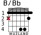 B/Bb for guitar - option 1