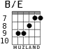 B/E for guitar - option 5