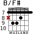 B/F# for guitar - option 4