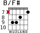 B/F# for guitar - option 5