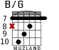 B/G for guitar - option 3