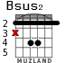 Bsus2 for guitar - option 1