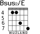 Bsus2/E for guitar - option 5