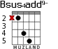 Bsus4add9- for guitar - option 2