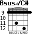 Bsus4/C# for guitar - option 8