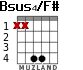 Bsus4/F# for guitar - option 1