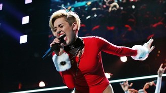 Miley Cyrus performs at Jingle Ball