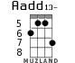 Aadd13- for ukulele - option 2