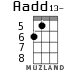 Aadd13- for ukulele