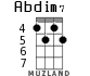 Abdim7 for ukulele - option 2
