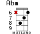 Abm for ukulele - option 8