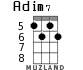 Adim7 for ukulele - option 2